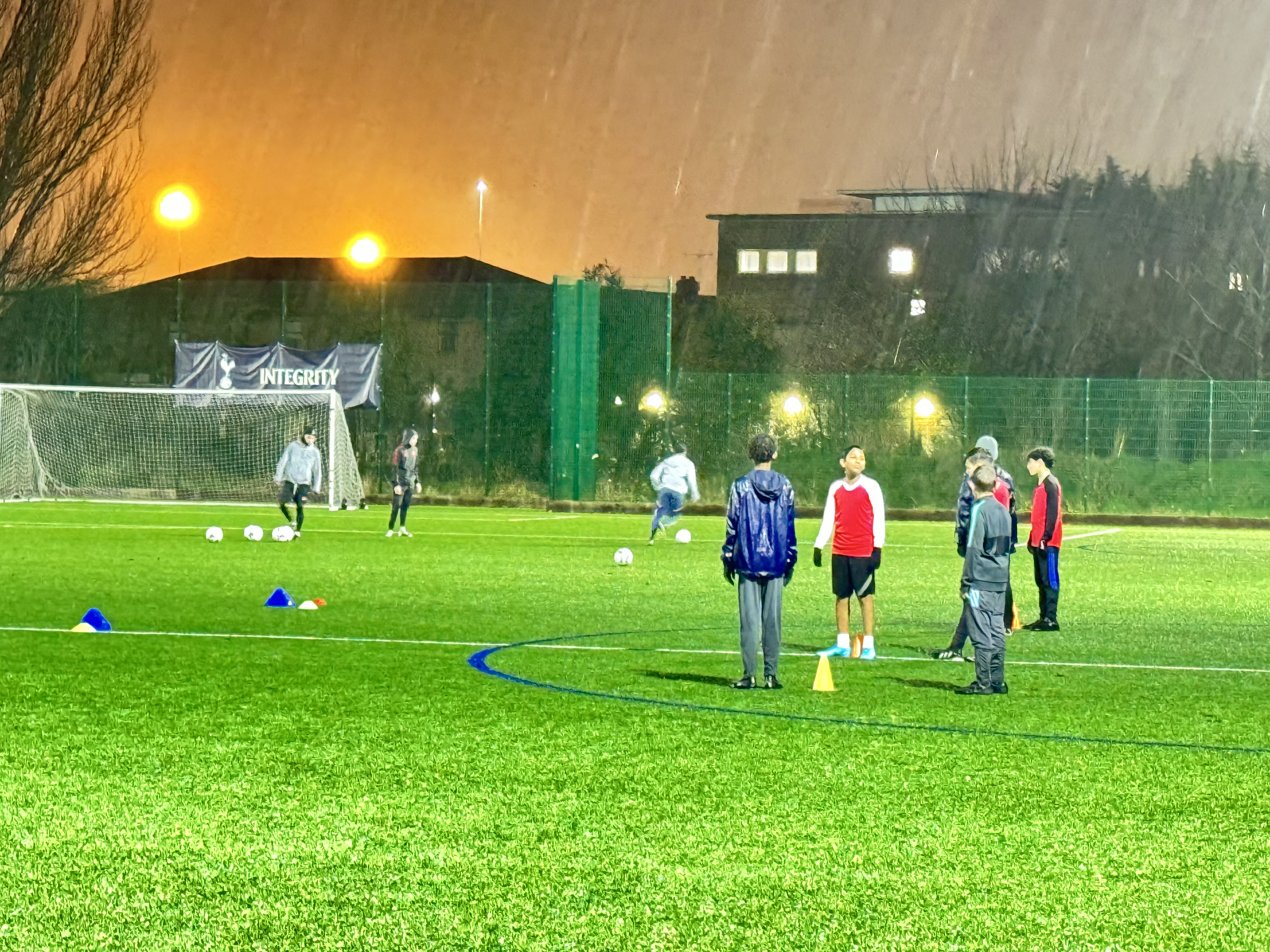Racing Youth FC training drills session